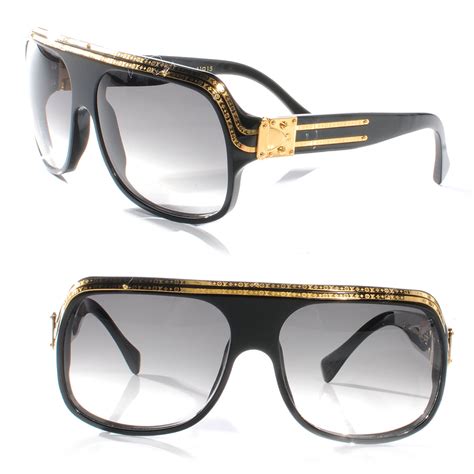 lv millionaire sunglasses black blue lens|louis vuitton clearance sale sunglasses.